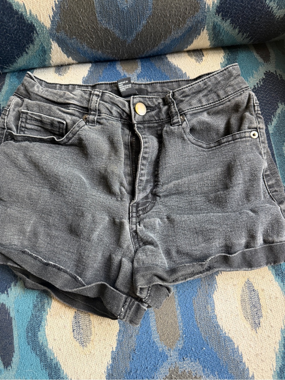 Forever 21 black Washed Denim Shorts